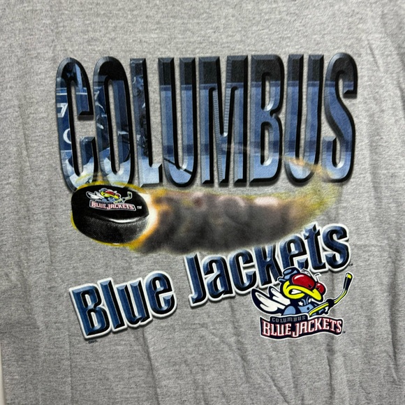 Vintage NHL Hockey Columbus Blue Jackets Graphic Short Sleeve Tee Men’s Large - Picture 2 of 7